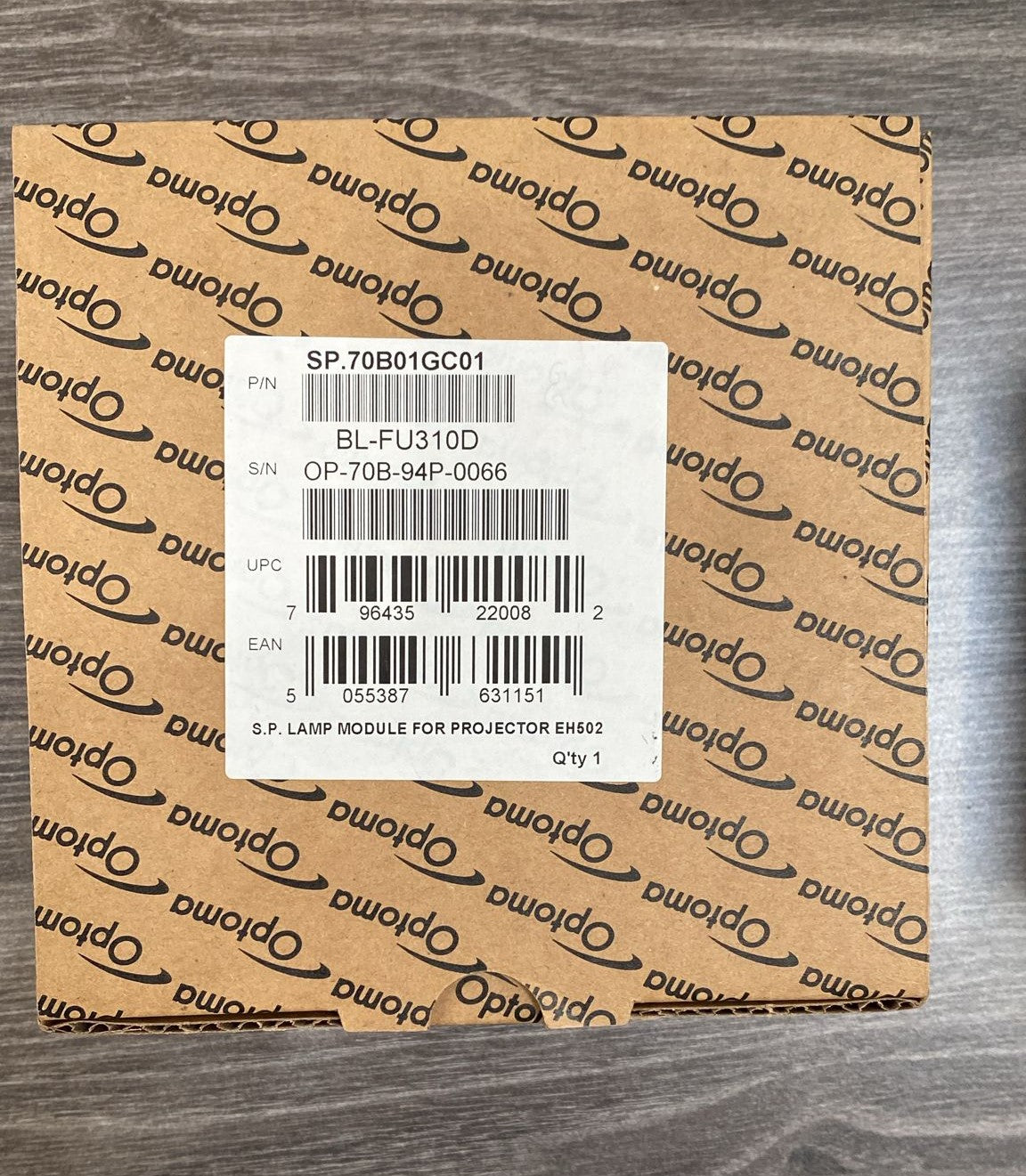 OPTOMA BL-FU310D Replacement lamp (Original Manufacturer)