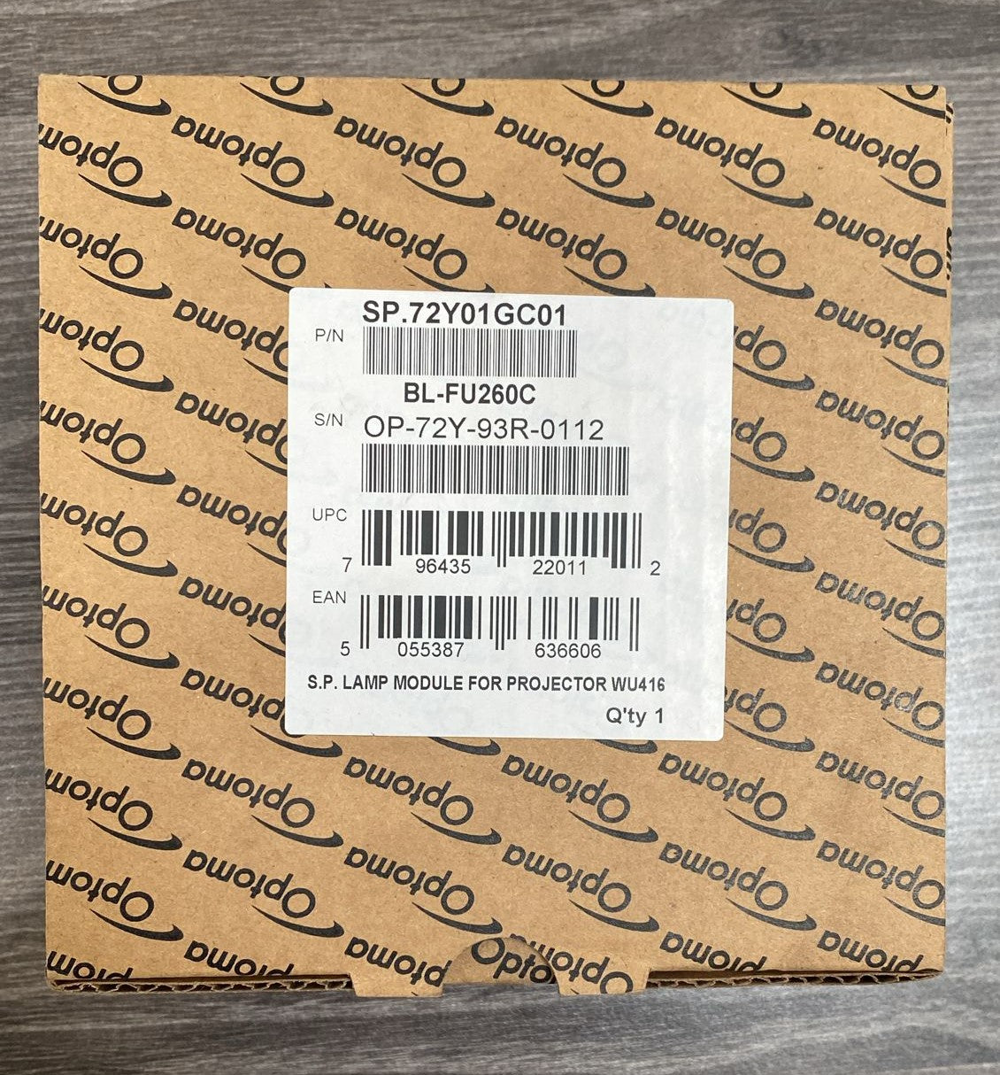 OPTOMA BL-FU260C Replacement lamp (Original Manufacturer)